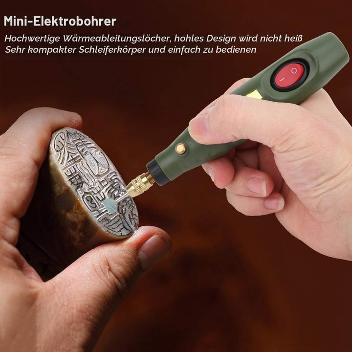 Multifunktionswerkzeug AC 100-240V Schleifgraveur 18000 U/Min Rotationsschnitzer Werkzeugsatz mit 4