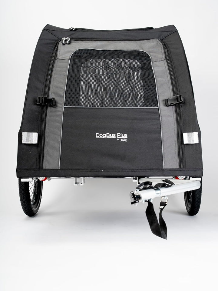 TrendPet DogBus Plus L - Gefederter Aluminium Fahrradanhänger für Hunde, Hundanhänger für grosse Hun