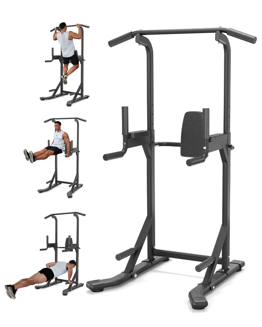 Garvee Power Tower Klimmzug- Und Dip-Station Für Heimfitness – 450 kg Belastbarkeit, Höhenverstellba