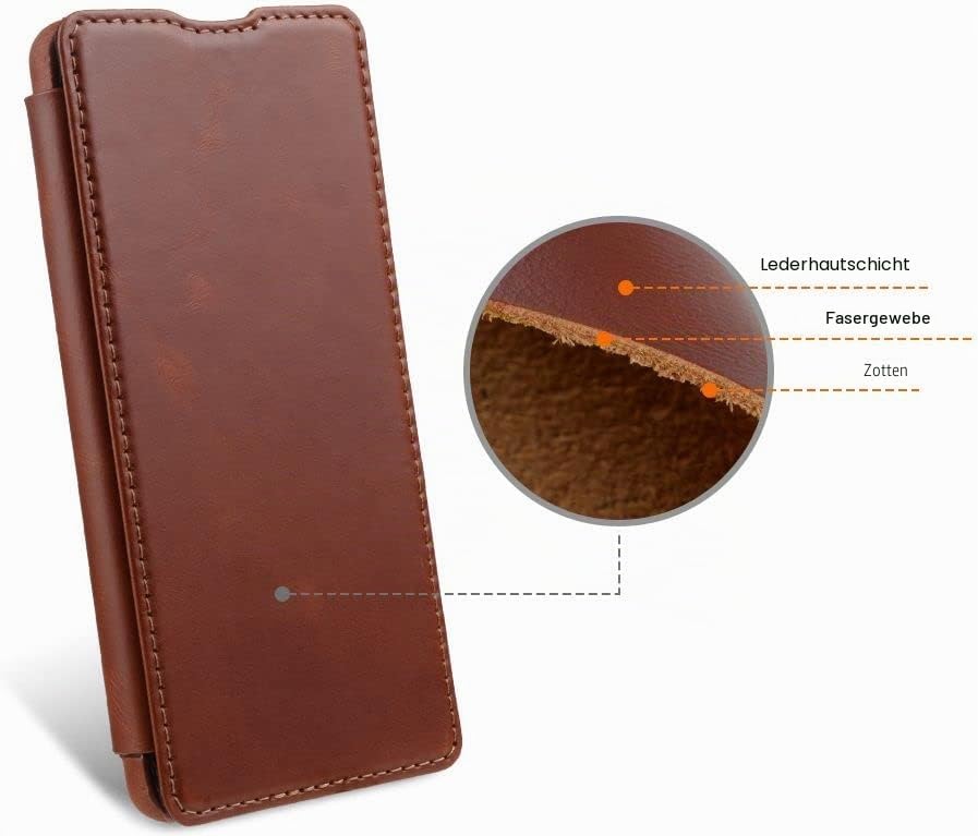 STILGUT Book Case kompatibel mit Google Pixel 7 Hülle aus Leder, Lederhülle, Klapphülle, Handyhülle