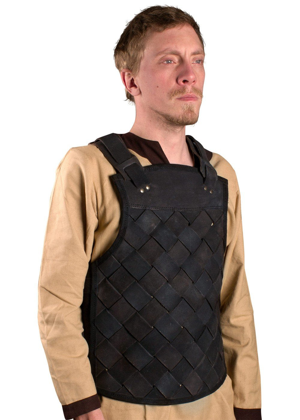 Epic Armoury Ready for Battle LARP Männer Lederrüstung Viking Schwarz oder Braun Grösse S-XL Mittela
