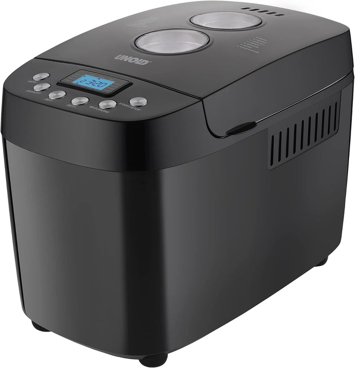 UNOLD 68525 BACKMEISTER Big Black für bis zu 1.500g Brot, mit 15 Programmen für glutenfreies Brot, T