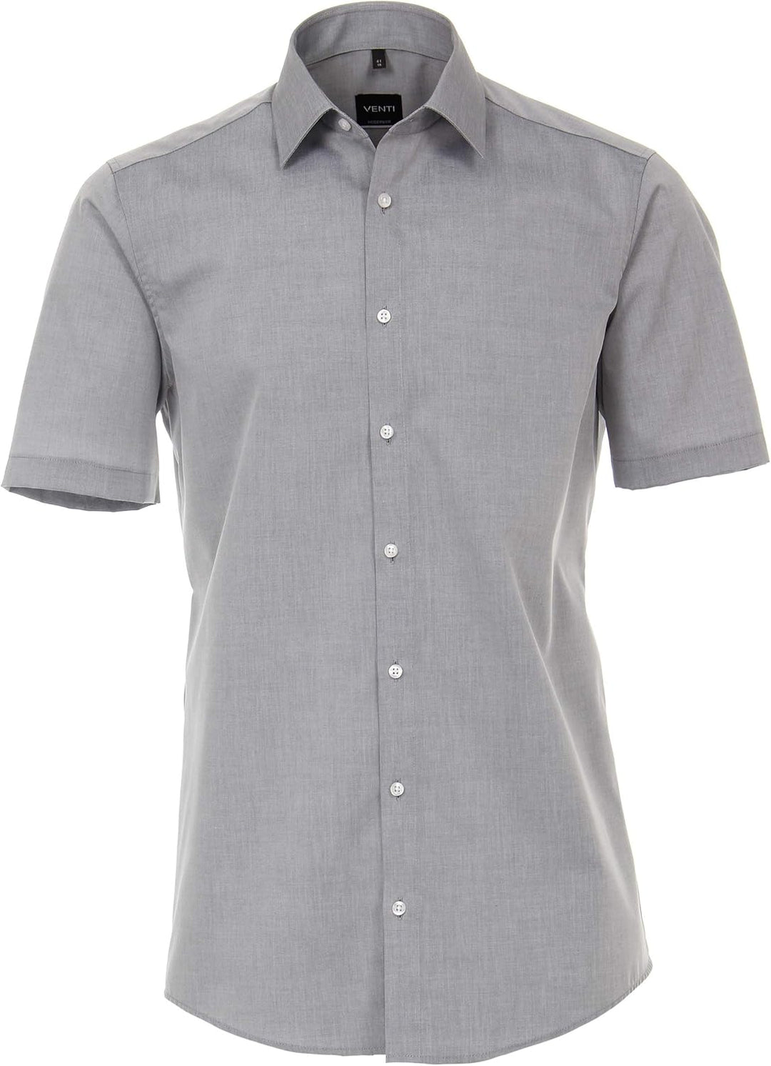 Venti Herren Hemd Halbarm uninah 001620 Modern Fit 35 Grau, 35 Grau