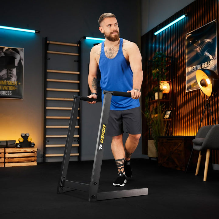 TREX SPORT Dip Barren Dip Station TX-035DS | Push Up Dip Ständer aus Stahl, Stabil & Rutschfest, bis