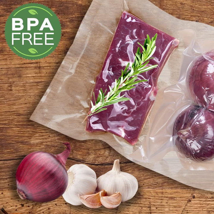 VacFreKep 100 Beutel 15x25cm Vakuumier Beutel Vakuumbeutel für Lebensmittel,BPA-Frei Sous Vide Vakuu