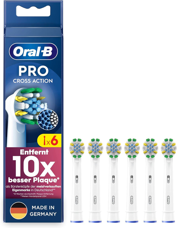 Oral-B Pro Tiefenreinigung Aufsteckbürsten für elektrische Zahnbürste, 6 Stück, tiefe Zahnreinigung