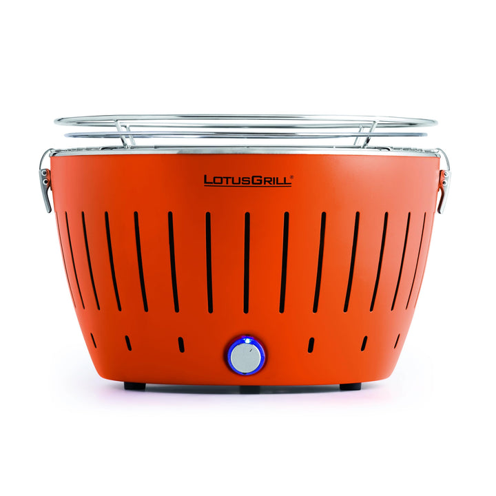 LotusGrill Classic Holzkohlengrill Serie 340, Mandarinenorange, 35 x 26 x 23,4, Orange