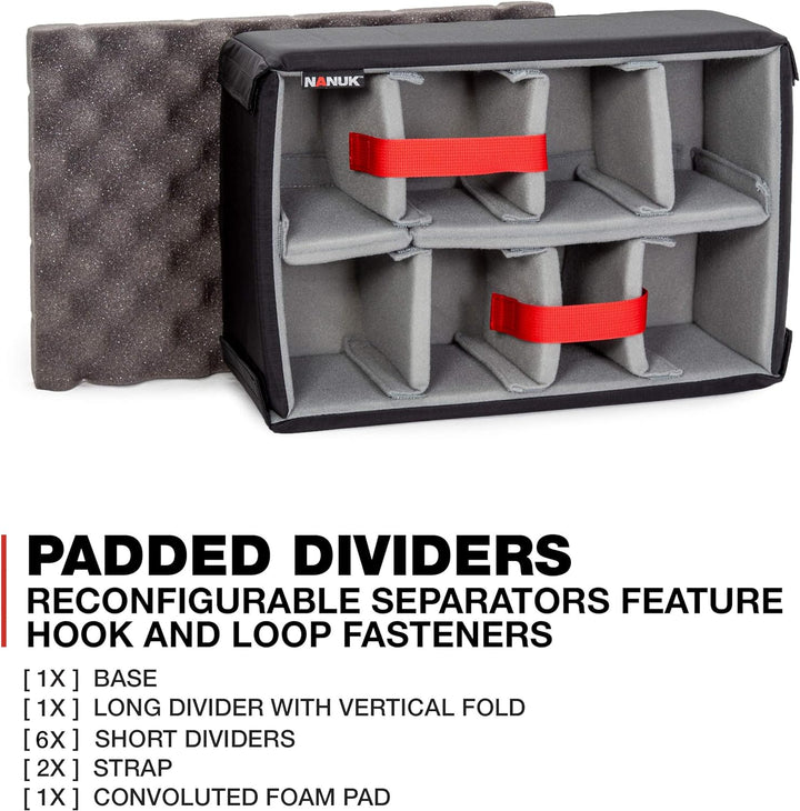 Nanuk 918 Wasserdichter Hartschalenkoffer Mit Gepolsterten Trennwänden und Organizer für Deckel - Or