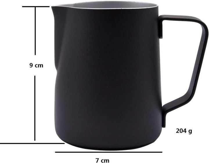 Abcsea 1 Stück Milchschaumkrug, Pitcher Krug Edelstahl, Schaumbecher für Kaffee und Latte Art, Schäu