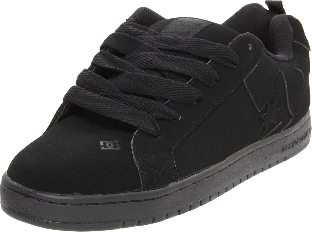 DC Shoes Herren Court Graffik Low-Top Sneaker 34.5 EU Schwarz, 34.5 EU Schwarz