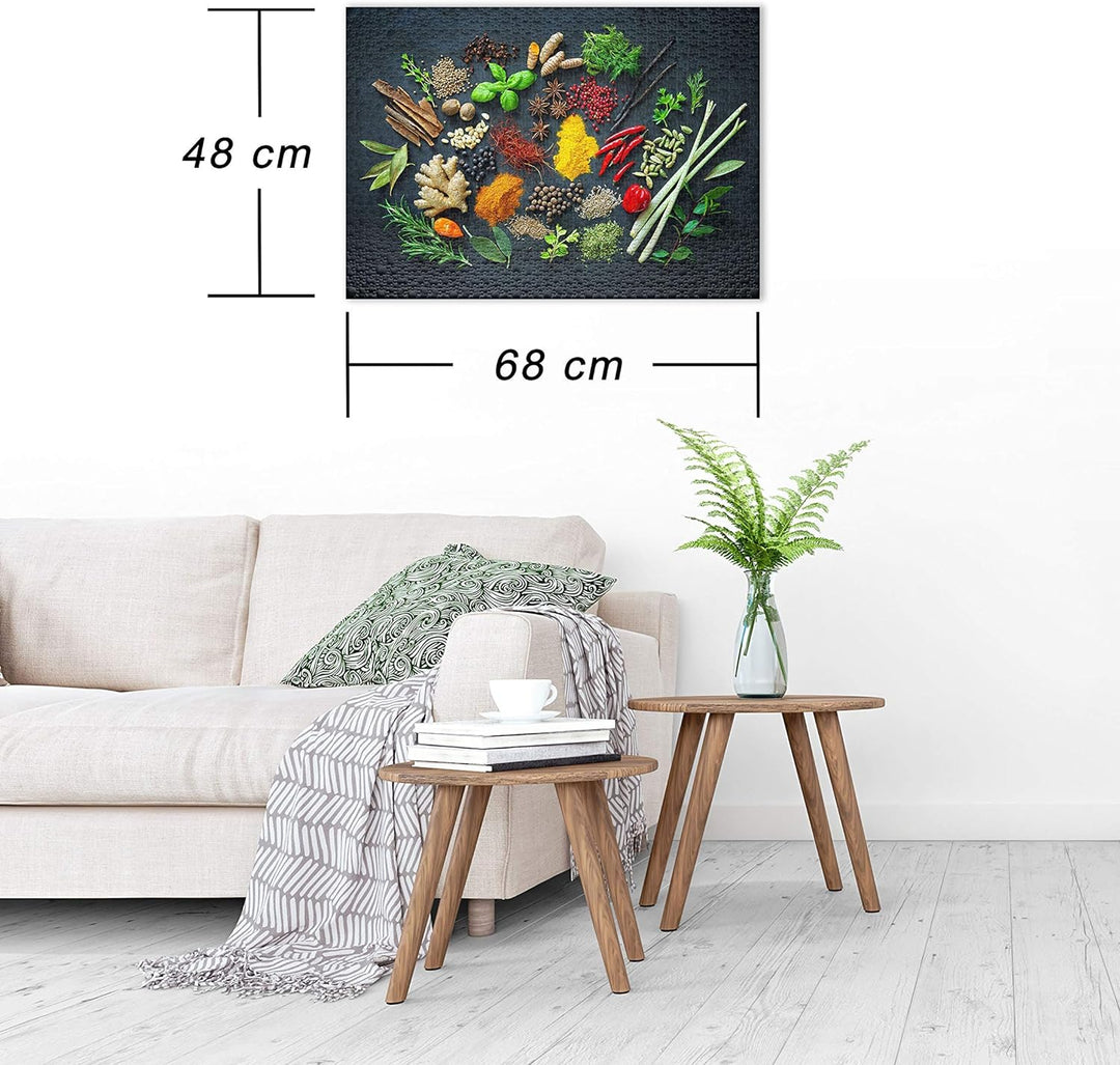 Ulmer Puzzleschmiede - Puzzle Spicy - Puzzeln mit Geschmack - modernes Puzzle mit 1000 Teilen zu Küc