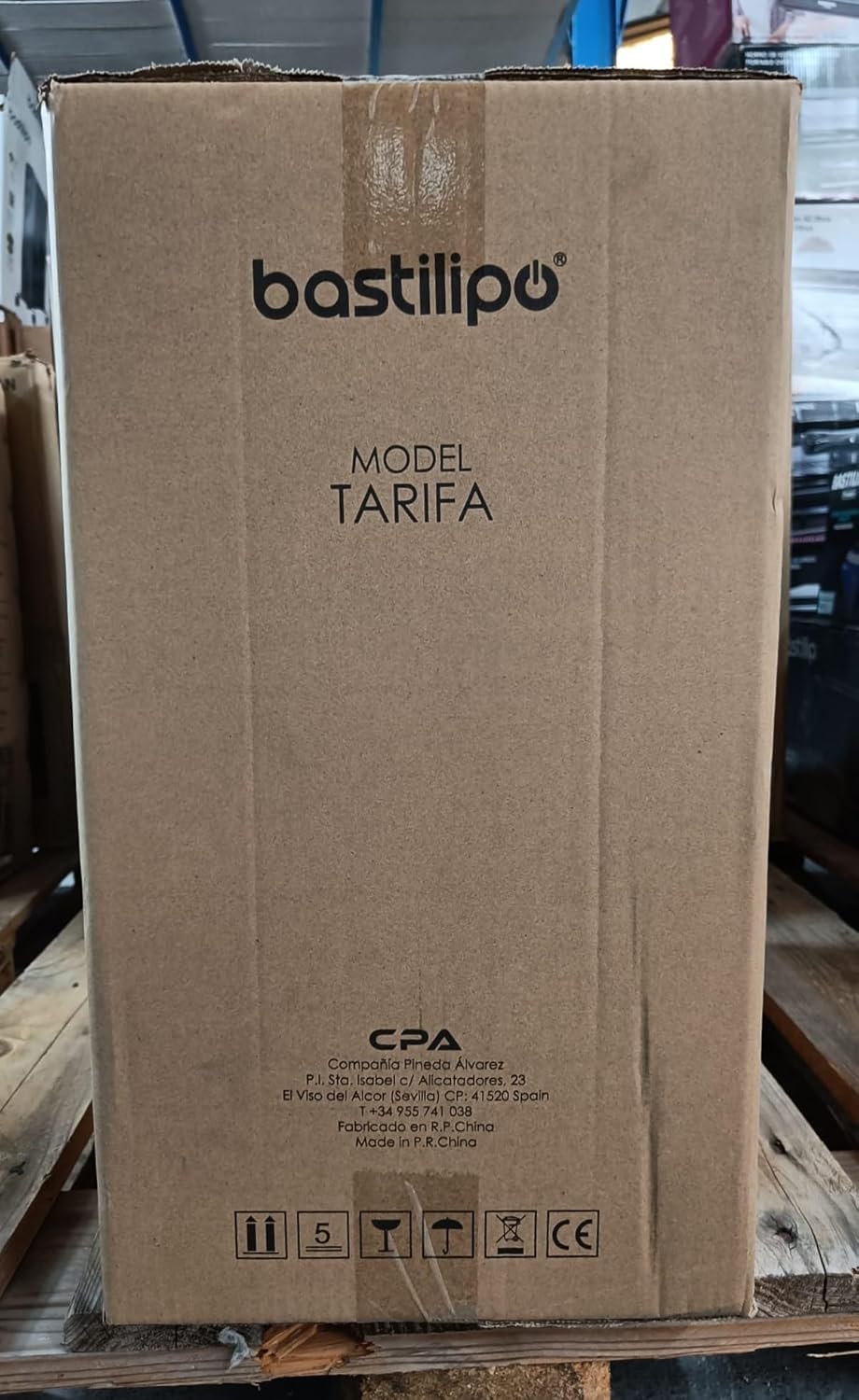Bastilipo – 45 cm Industrie-Standventilator, 3 Geschwindigkeiten, oszillierender Kopf, 90 W, Schwarz