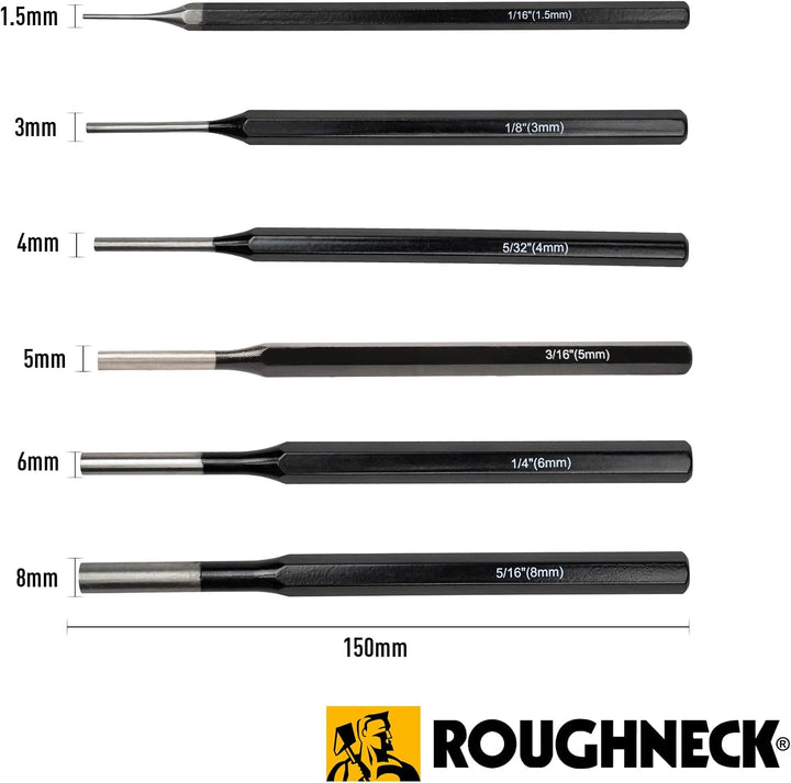 Roughneck ROU31178 Splinttreiber, 6 Stück im Set 1 Multi, 1 Multi