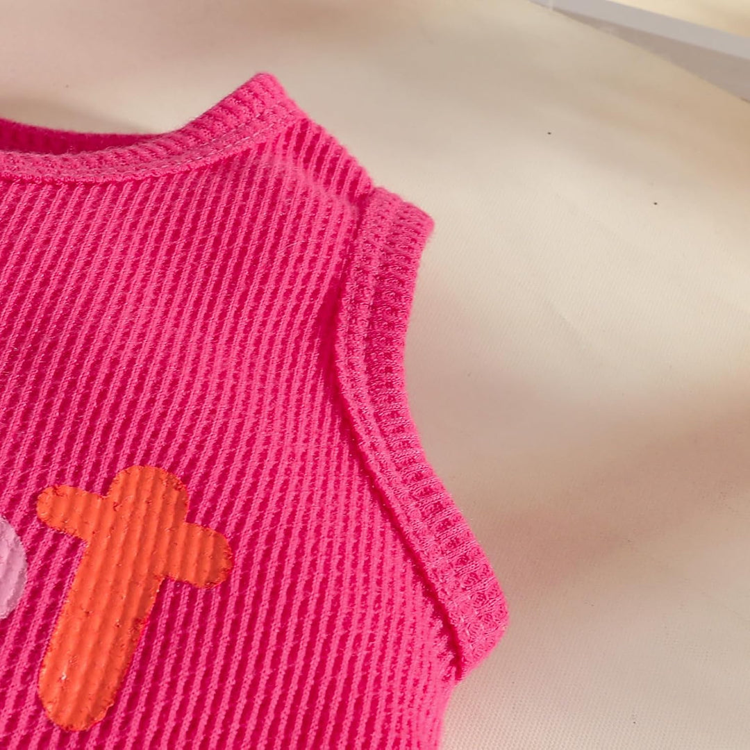 Kleinkind Baby Mädchen Kleidung Blumen Rüschen T-Shirts Tops Shorts Süsse Sommer Kleidung Sets 6-9 M