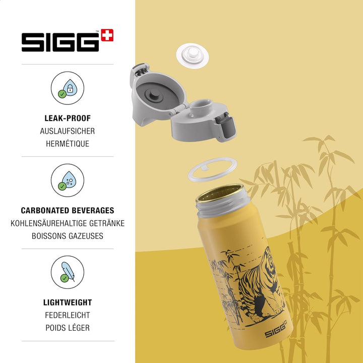 SIGG - Alu Trinkflasche Kinder - WMB ONE - Made in Switzerland - Für Kohlensäurehaltige Getränke Gee