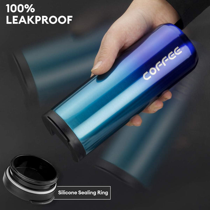 lalafancy Thermobecher 350ml/500ml Kaffeebecher-to-go, Isolierbecher Edelstahl Travel Mug Wiederverw