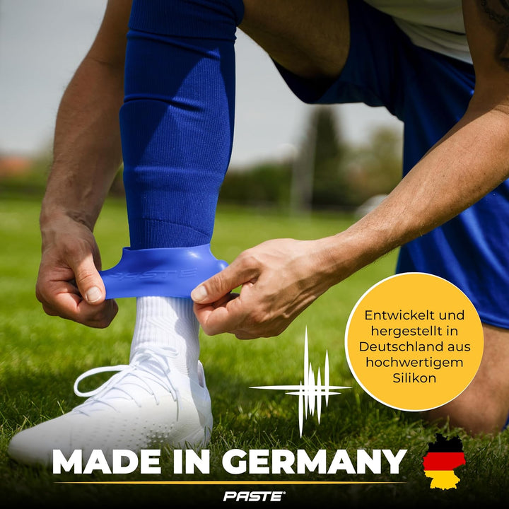 PASTE ® Schienbeinschonerhalter aus Silikon - DAS ORIGINAL - Fussball für Herren, Damen & Kinder Ein