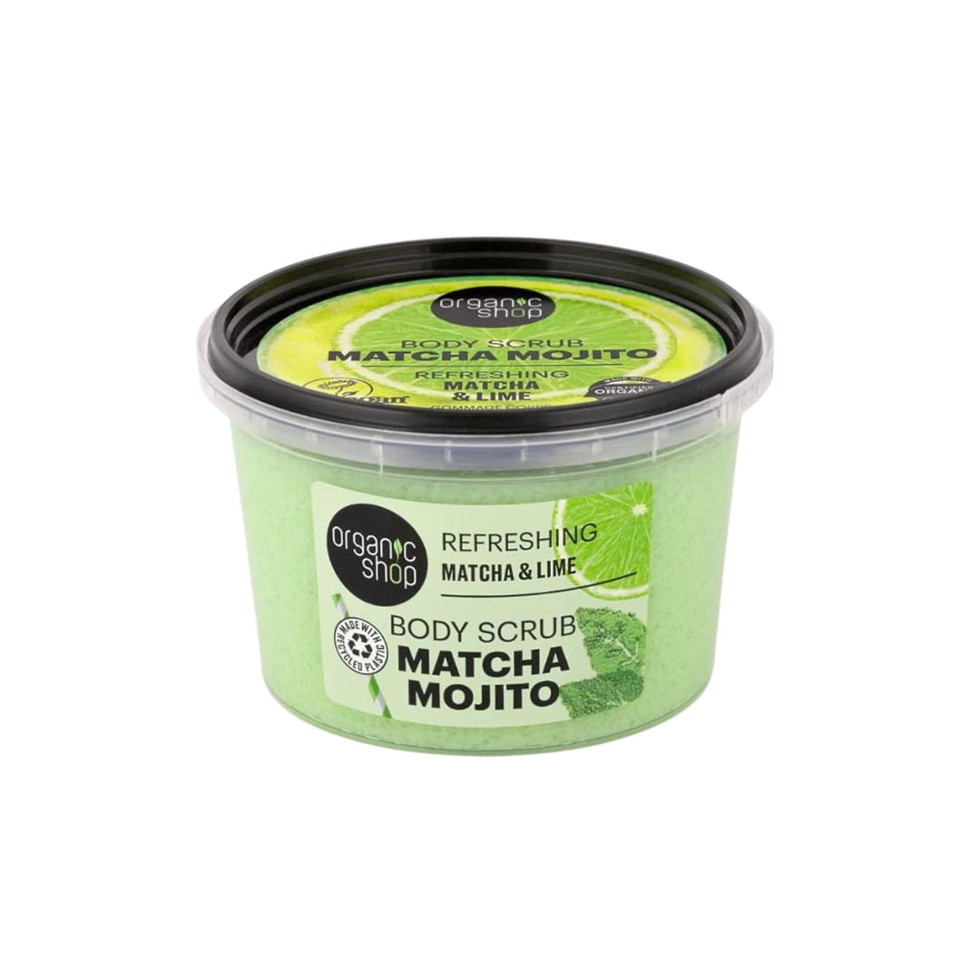 Organic Shop Refreshing Mojito Body Scrub Matcha & Lime (250ml) Matcha & Limette 250 g (1er Pack), M