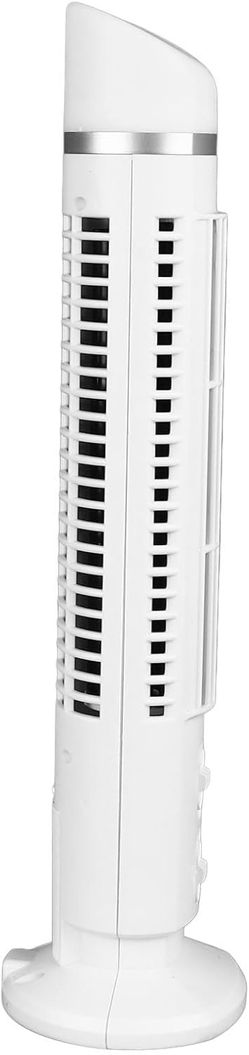 Hztyyier Flügelloser Turmventilator, 90-Grad-Oszillation, Leise Kühlung für Heimbüro, ABS-Material,