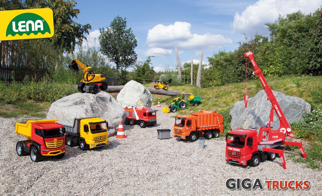Lena 02031 - Starke Riesen Muldenkipper Mercedes Benz Actros, Kipplaster ca. 63 cm, grosser Kipper m