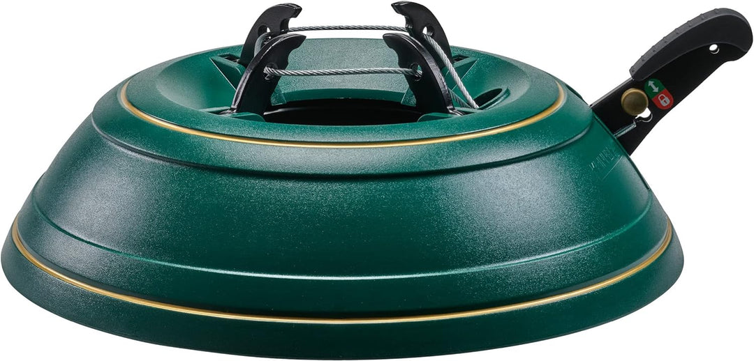KRINNER Weihnachtsbaum Christbaumständer Vario Classiv Grün 39cm inkl. Fusspedal-und Einseiltechnik