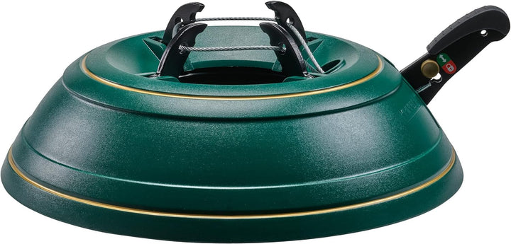 KRINNER Weihnachtsbaum Christbaumständer Vario Classiv Grün 39cm inkl. Fusspedal-und Einseiltechnik