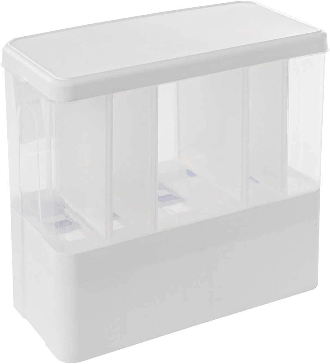 Reis Dispenser transparent 15kg Getreidedispenser 5 Fächer Reisbehälter mit Messbecher Reisspeicher