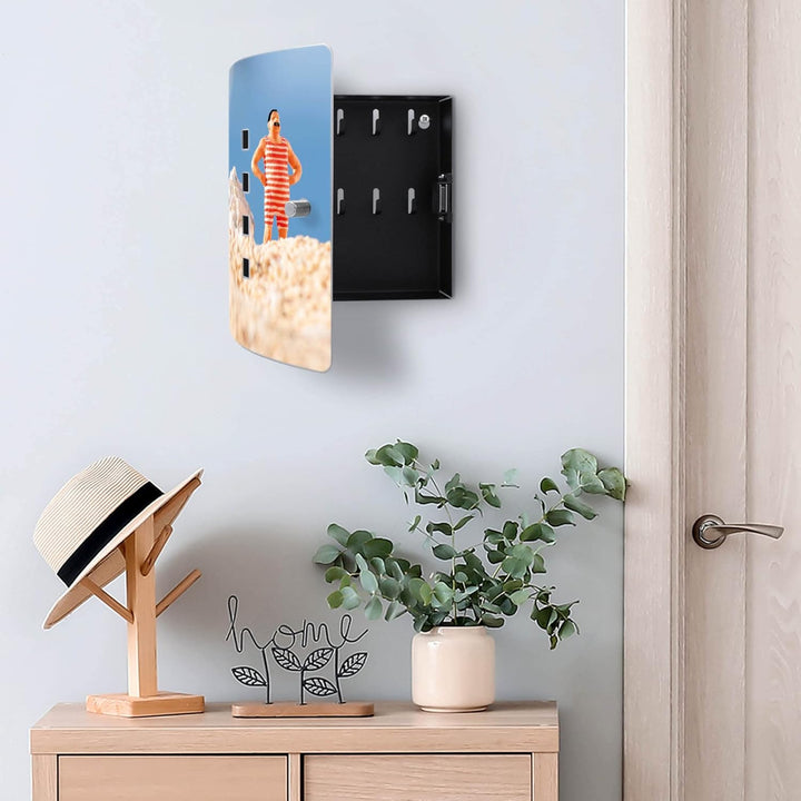 banjado Design Schlüsselkasten aus Edelstahl für 10 Schlüssel/Schlüsselschrank zur Schlüssel Aufbewa