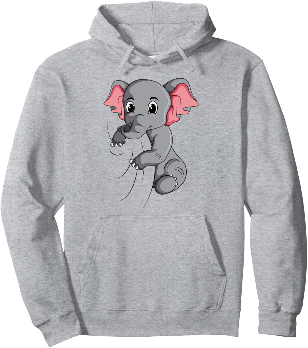 Elefant Kinder Mädchen Jungen Damen Pullover Hoodie