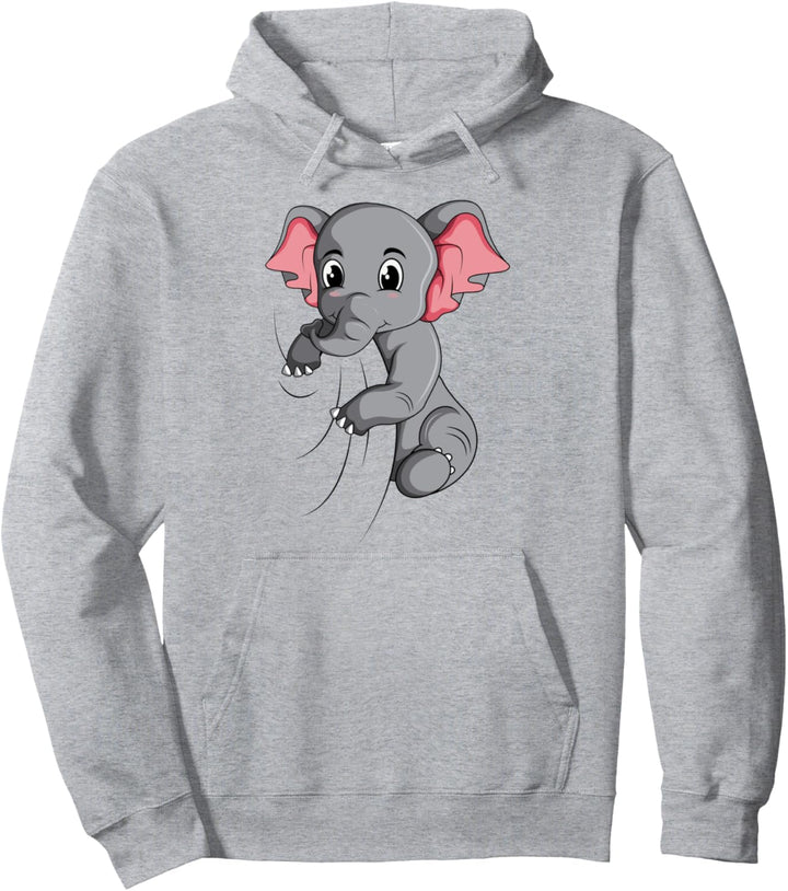 Elefant Kinder Mädchen Jungen Damen Pullover Hoodie