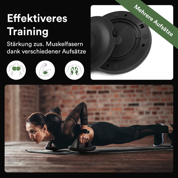 STRYVE Liegestützgriffe rotierend - 2er Set Push up Bars - 2 Aufsätze mit Schwierigkeitsgrad 1, 2 -