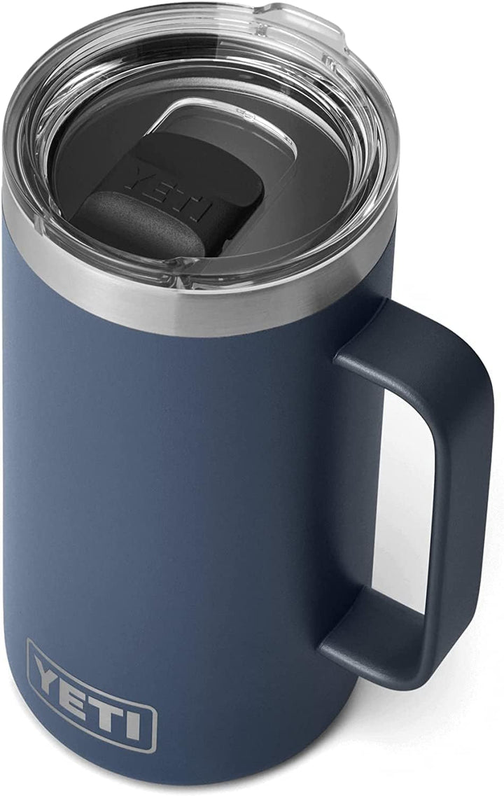 YETI Rambler Krug, Edelstahl, Navy, 24oz (710ml), Navy