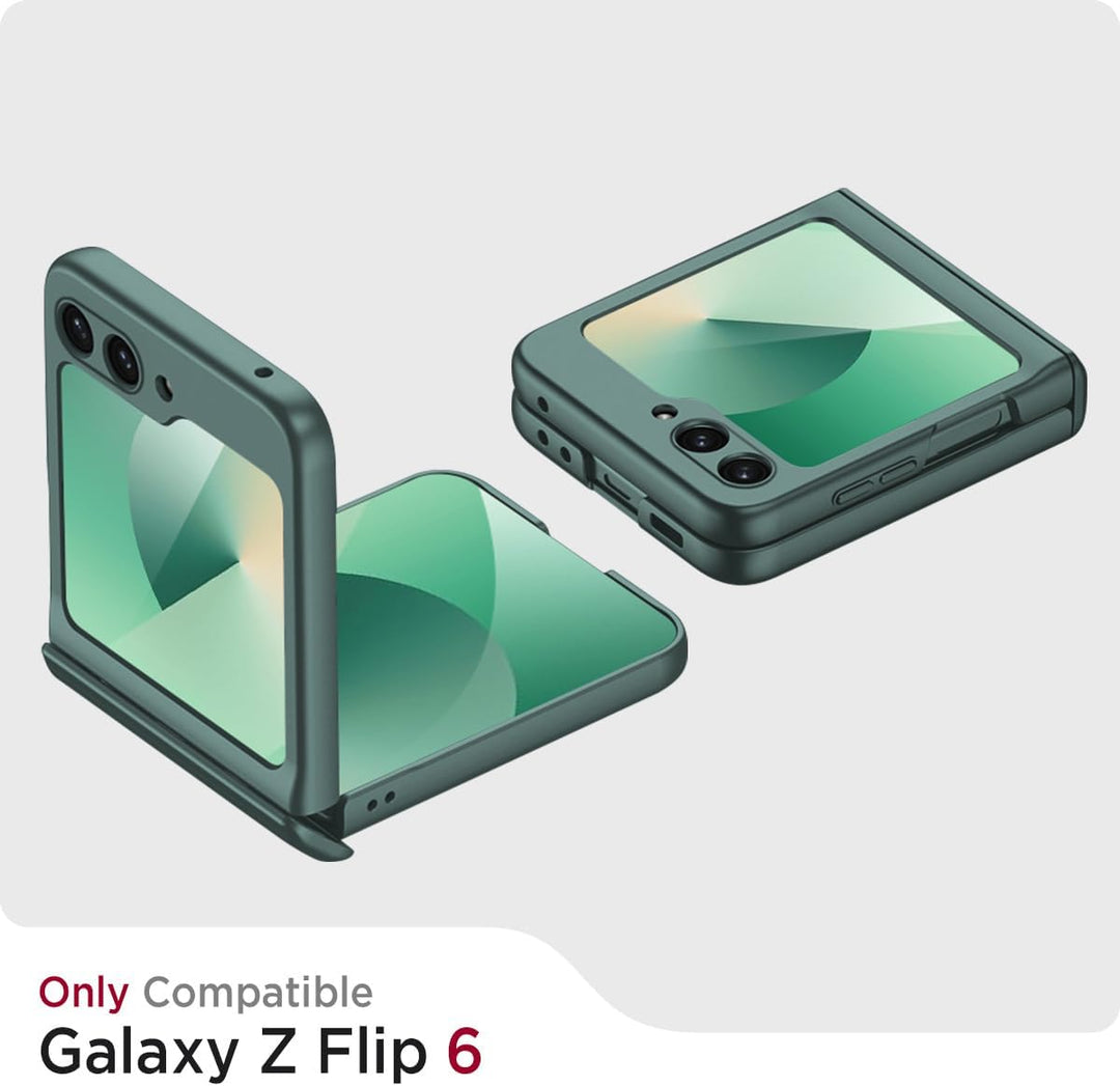 Miimall Kompatibel mit Samsung Galaxy Z Flip 6/Flip7 FE Hülle mit Scharnierschutz Magnetischer [Exte