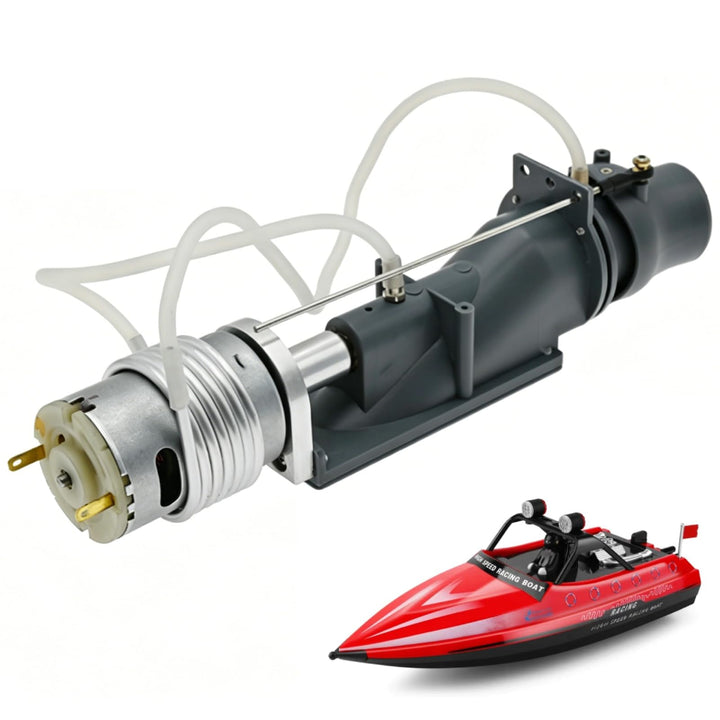 RC Boot Triebwerk, RC Boot Jet Pumpen Drücker Set Graues 26mm Triebwerk Mit 540 Bürstenmotor Kühlerr