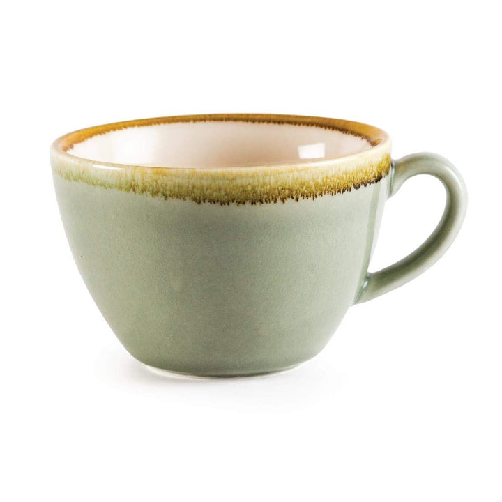 Olympia Kiln Cappuccinotassen Moos 34cl, 1 Stück (1er Pack), 1 Stück (1er Pack)