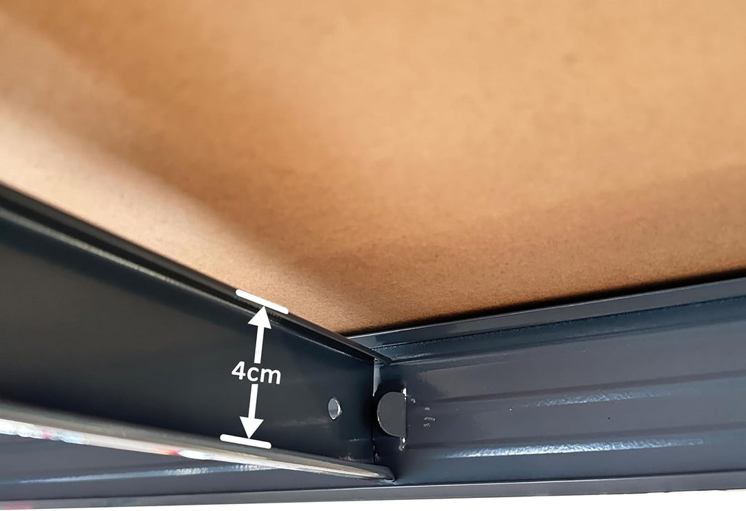 METRO Professional Schwerlastregal KBT140, Metall, 140 x 40 x 140 cm, Fachlast 400 kg, grau