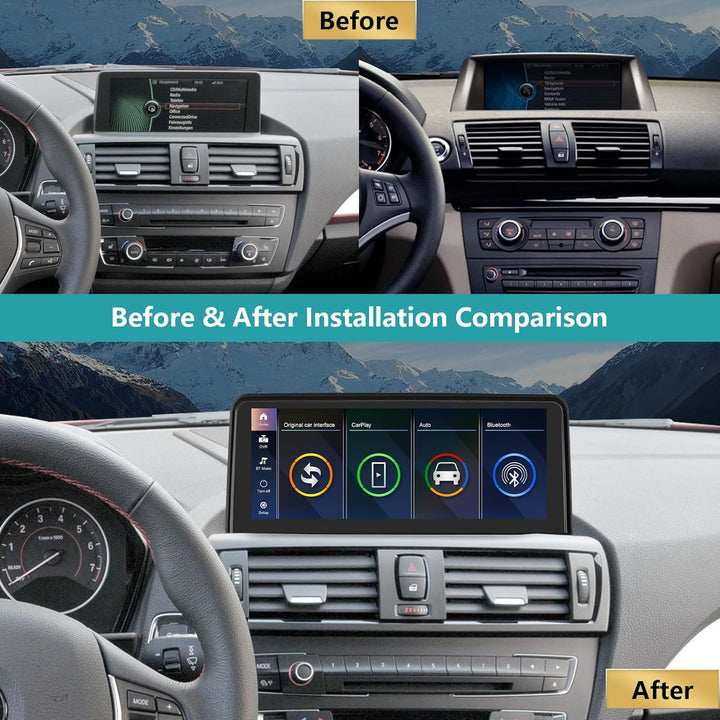10,25 Zoll Autoradio-Touchscreen für 2008-2012 BMW 1er E81/E82/E87/E88 mit CIC-System, unterstützt A
