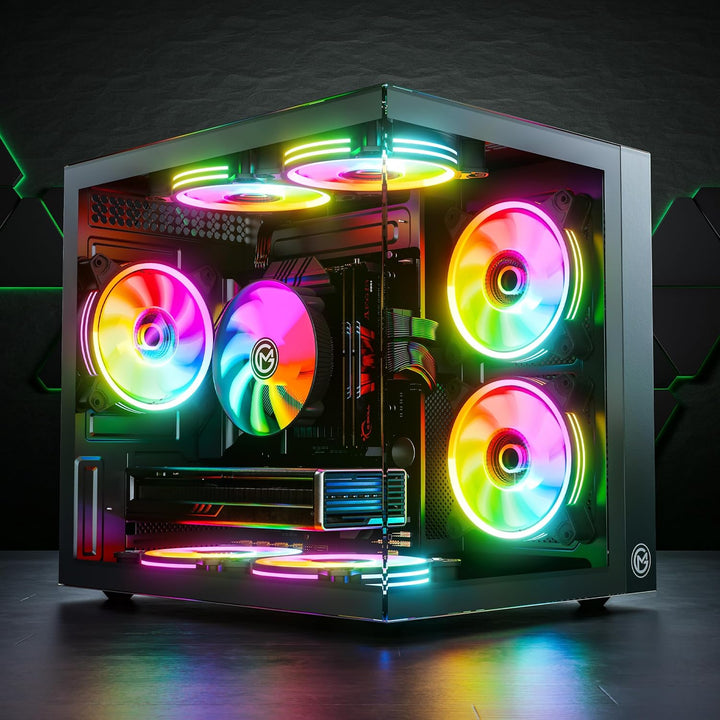 GameMachines HyperCube - Gaming PC - AMD Ryzen 7 5700X - GeForce RTX 4060-1TB SSD - 32GB DDR4 - WLAN