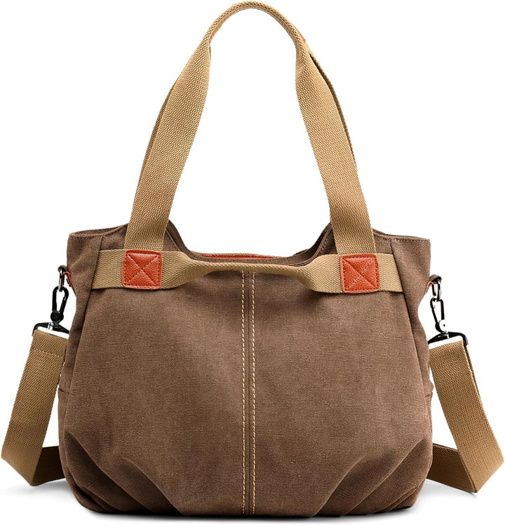 DIRRONA Casual Damen Segeltuch Umhängetasche Gross Kapazität Handtasche Reise Schultertasche Multifu