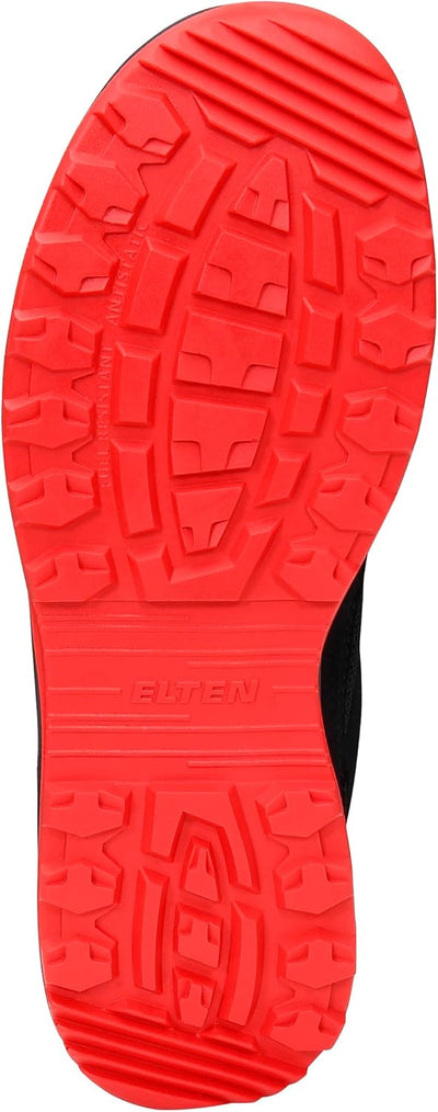 Sicherheitsschuhe ELTEN LAKERS XXT Low ESD S1P, Damen, Herren, sportlich, leicht, schwarz/rot 36 EU
