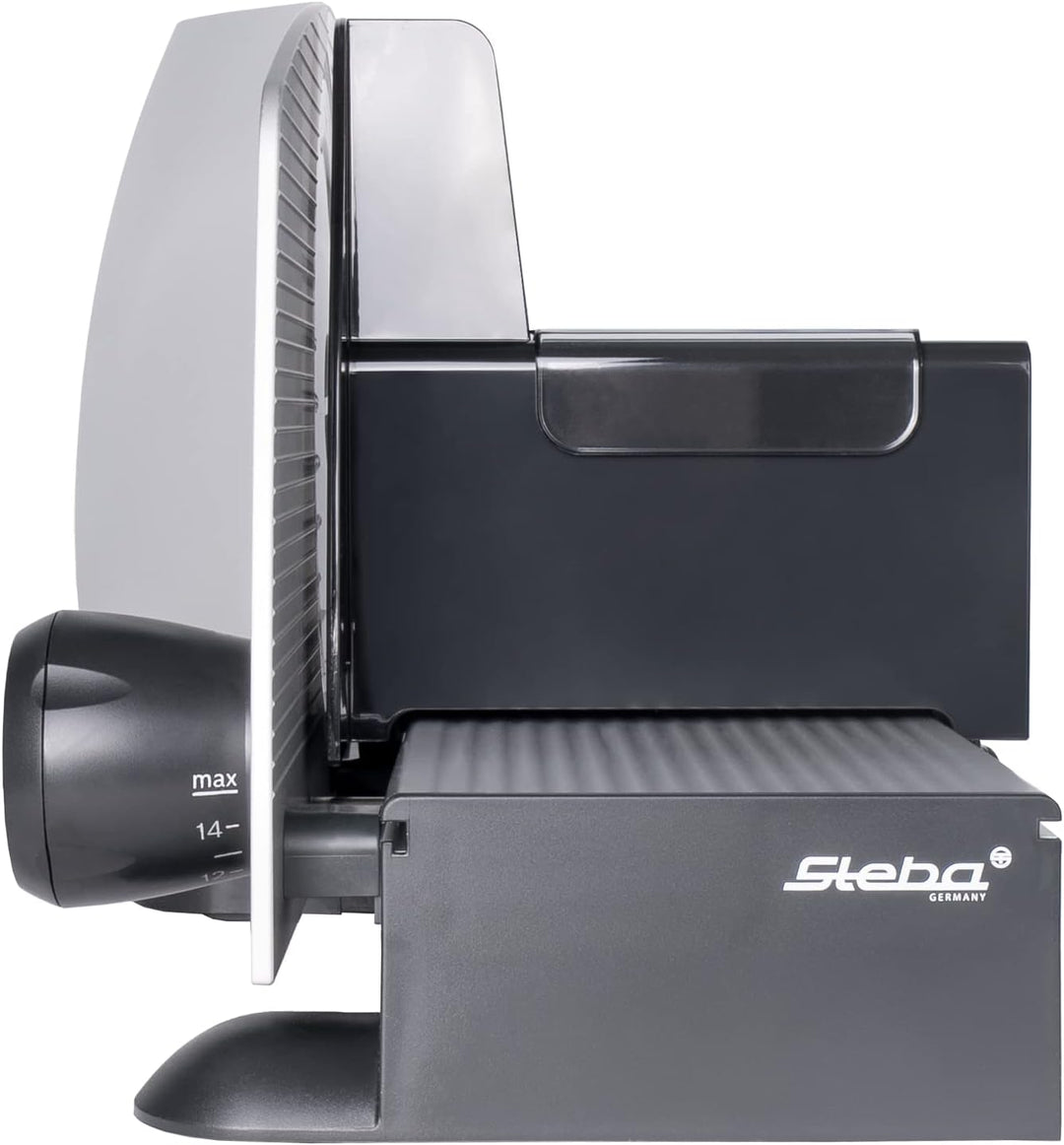 Steba Allesschneider AS 200, Made in EU, Solinger Edelstahlmesser, Schnittst?rke bis 15mm einstellba