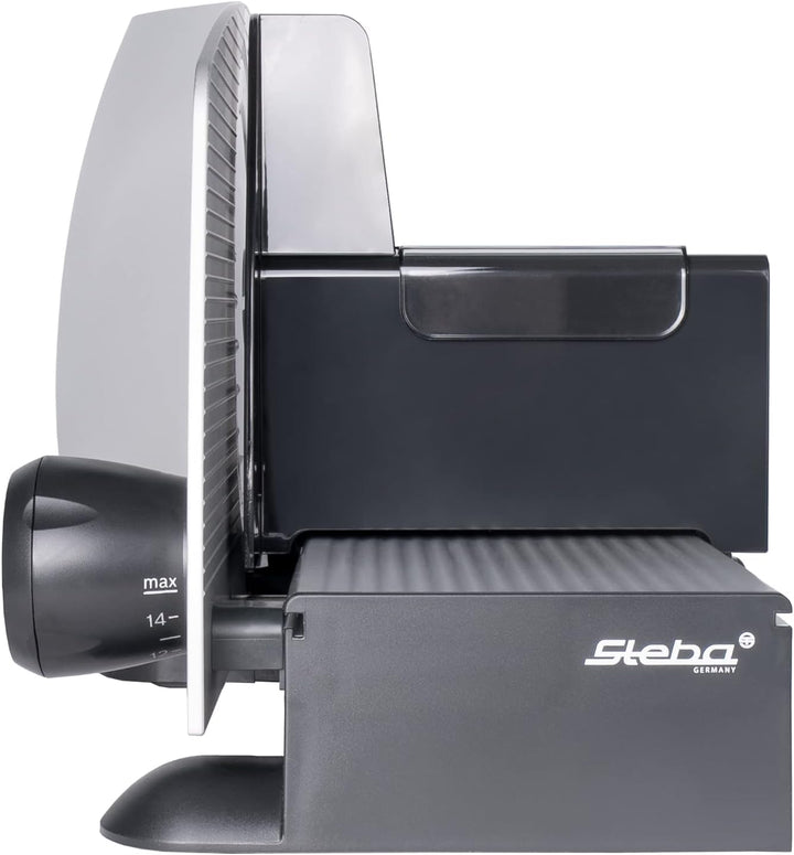 Steba Allesschneider AS 200, Made in EU, Solinger Edelstahlmesser, Schnittst?rke bis 15mm einstellba