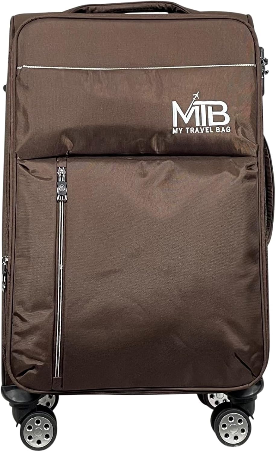 MY TRAVEL BAG Stoffkoffer Reisekoffer Trolley Tasche (M/L/XL/XXL oder 4er Set (Braun, M (Handgepäck)