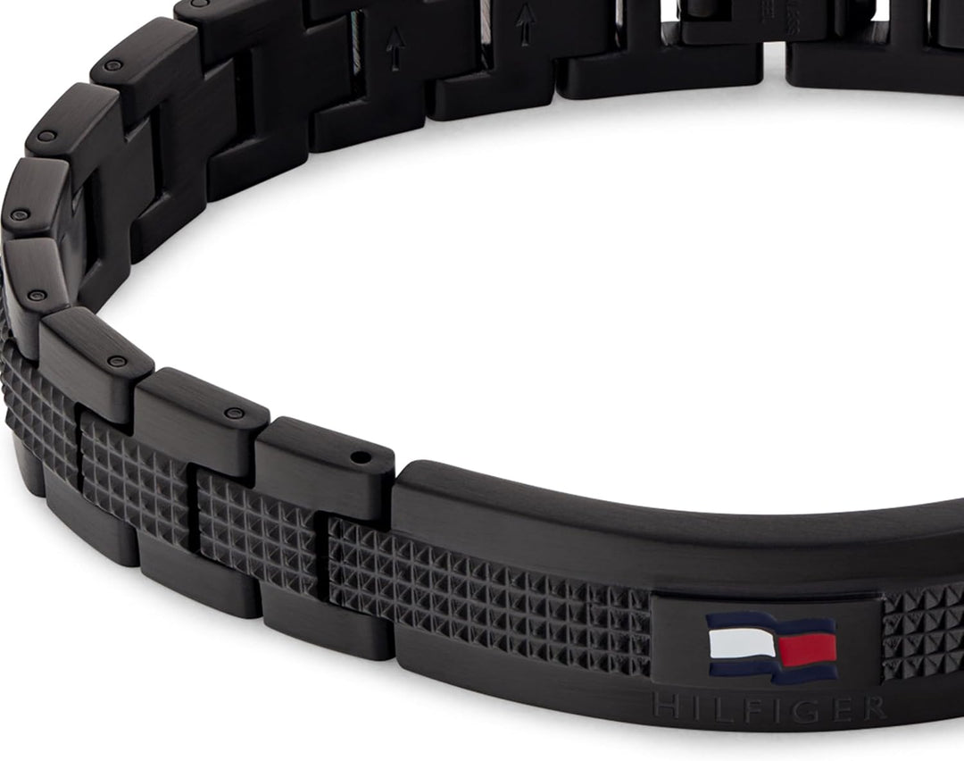 Tommy Hilfiger Jewelry Armband mit Knebelverschluss für Herren Schwarz - 2790420