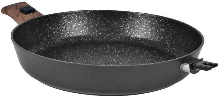 Durandal Légende Bratpfanne 32 cm – Beschichtete Aluguss Pfanne mit abnehmbarem Griff – Ofenfeste Pf