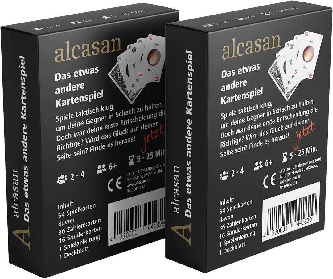 alcasan - Premium Edition (Kartenspiel) - Sparpack mit 2 einzelnen Spielen.
