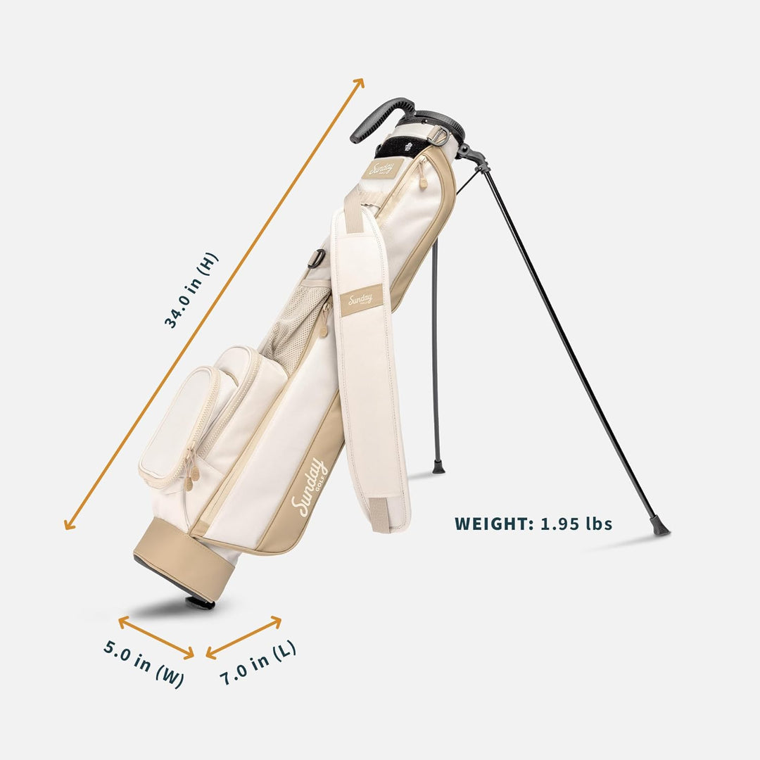 Sunday Golf Loma Tasche – Leichte Tasche mit Riemen und Ständer – Leicht zu tragende Pitch n Putt-Go