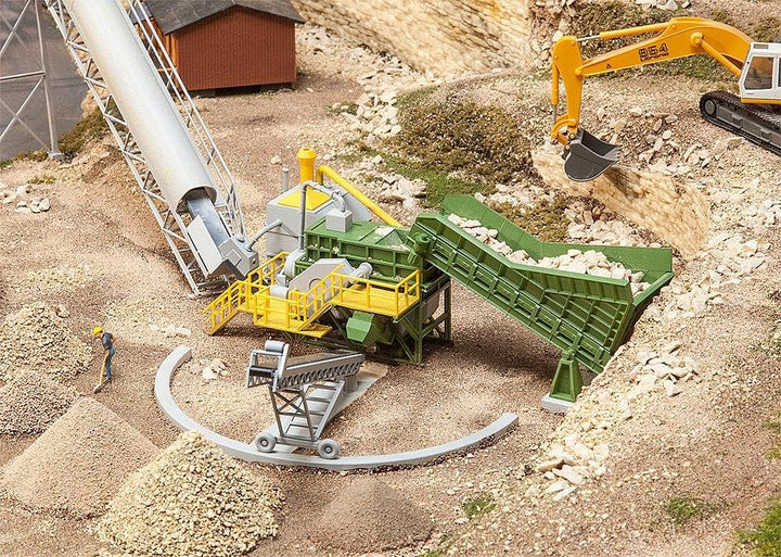 Faller FA 130173 - Backenbrecher mit Förderband, Zubehör für die Modelleisenbahn, Modellbau