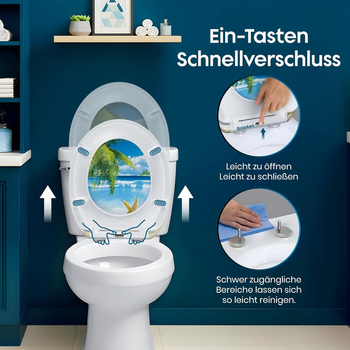 Toilettendeckel Mit Absenkautomatik | WC Sitz Mit Absenkautomatik | Klodeckel Mit Absenkautomatik |