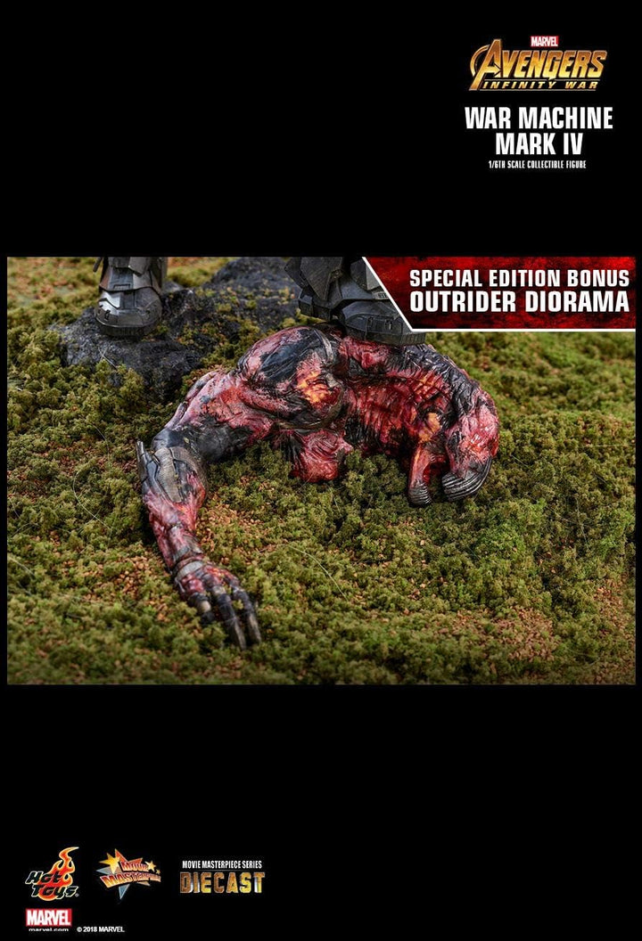 Hot Toys War Machine Mark IV Avengers Infinity War Movie Masterpiece Series Diecast 1/6 Sixth Scale